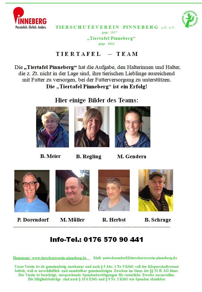 Das Tiertafel Team